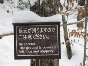 ice and slippery